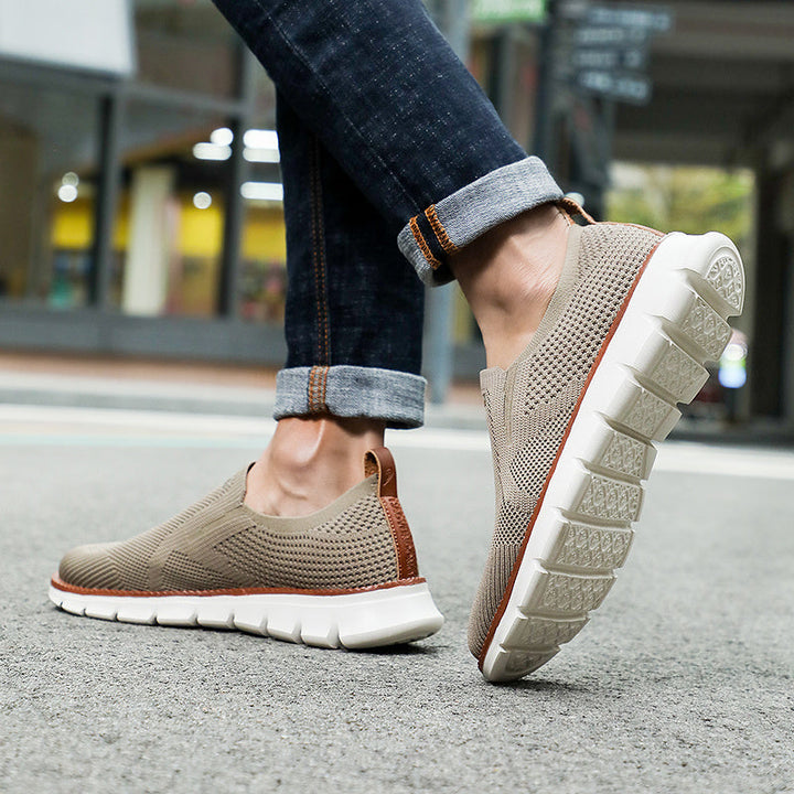 Levoire | Respirant Mesh Khaki Chaussures Pour Hommes