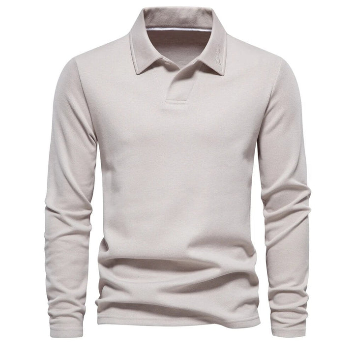 Levoire | Pull Polo Stylé Beige