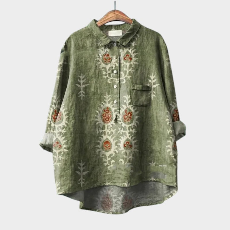 Levoire | Blouse Douce À Coupe Fluide Vert