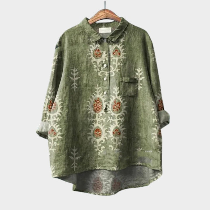 Levoire | Blouse Douce À Coupe Fluide Vert