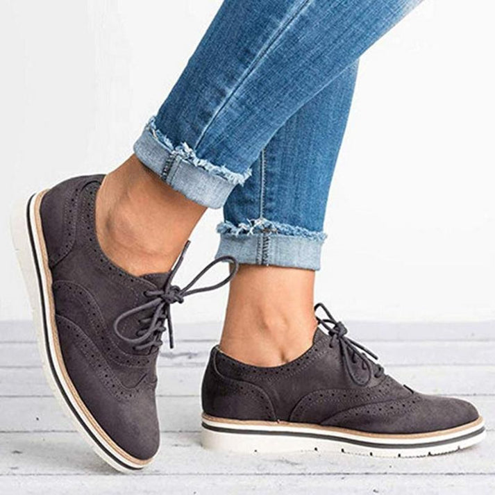 Levoire | Chaussures En Cuir Stylées Avec Des Lacets Gris