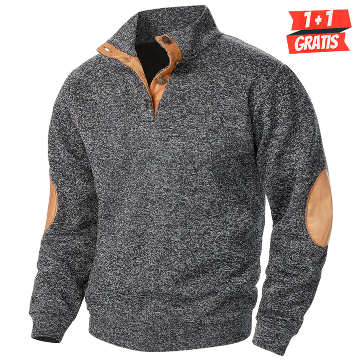Levoire | Pull D'Hiver Pour Hommes Gris foncé