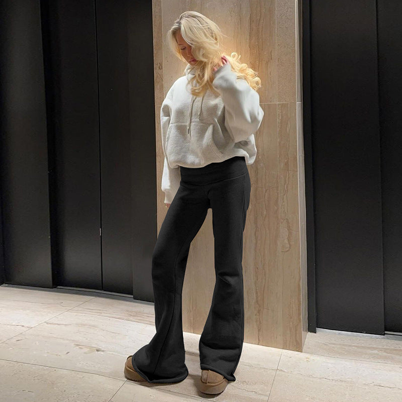 Levoire | Pantalon Bas Taille Doux Évasé