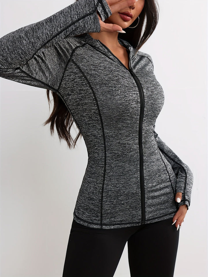 Levoire | Veste De Sport À Capuche Et Détail Rayé Gris foncé