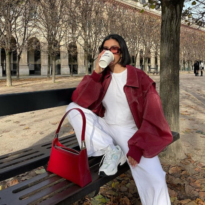 Levoire | Veste en cuir oversize