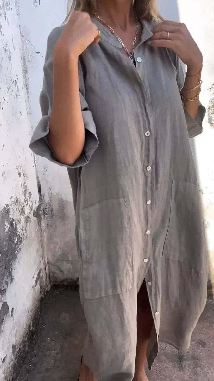 Levoire | Décontractée et élégante chemise d'hiver Gris