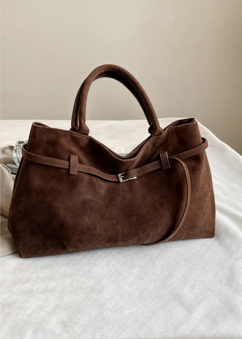 Levoire | Sac en nubuck et cuir BB style rétro