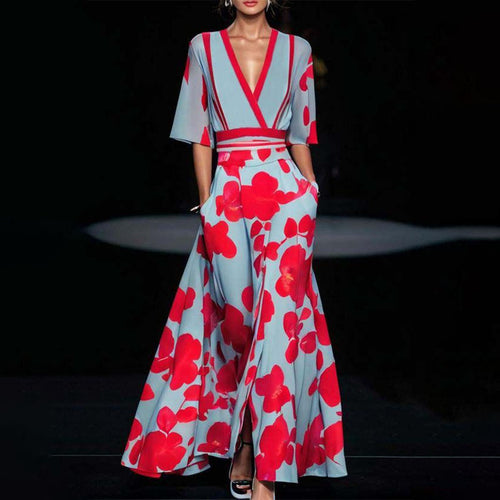 Levoire | Élégant Robe Longue À Encolure En V