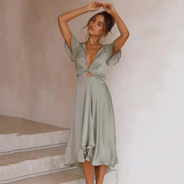 Levoire | Robe Vintage Fluide Olive