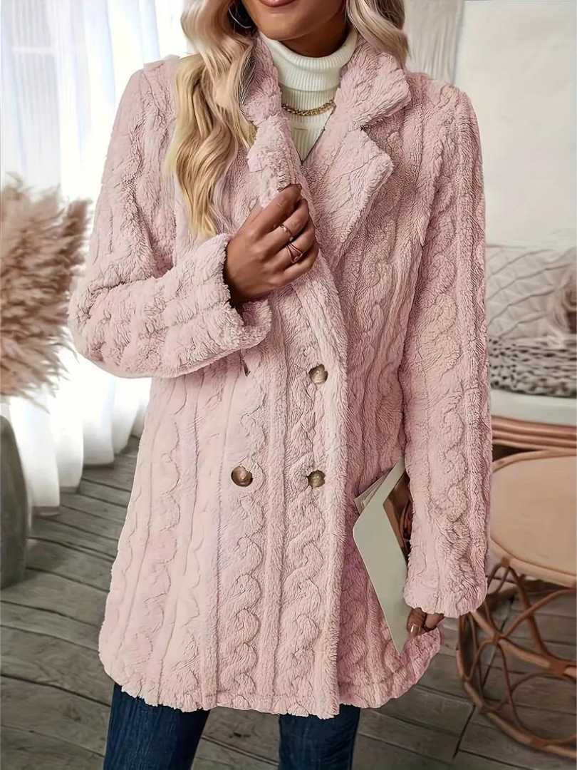 Levoire | Manteau En Tricot Confortable Rosa