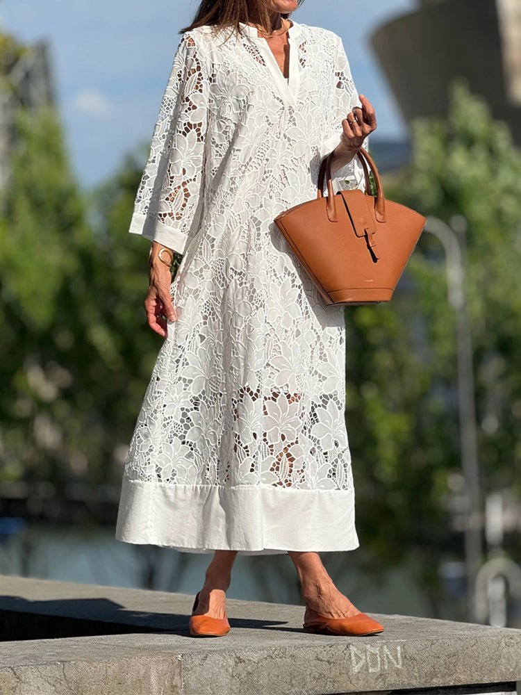 Levoire | Robe En Dentelle Avec Une Touche Romantique