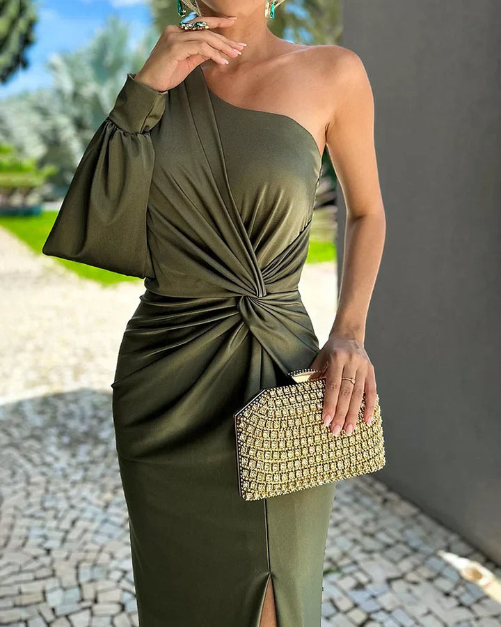 Levoire | Robe Longue Élégante Avec Une Épaule