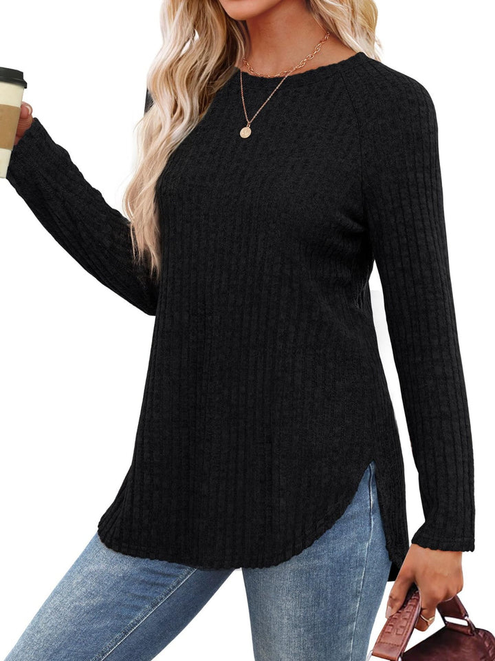 Levoire | Col rond T-shirt à manches raglan