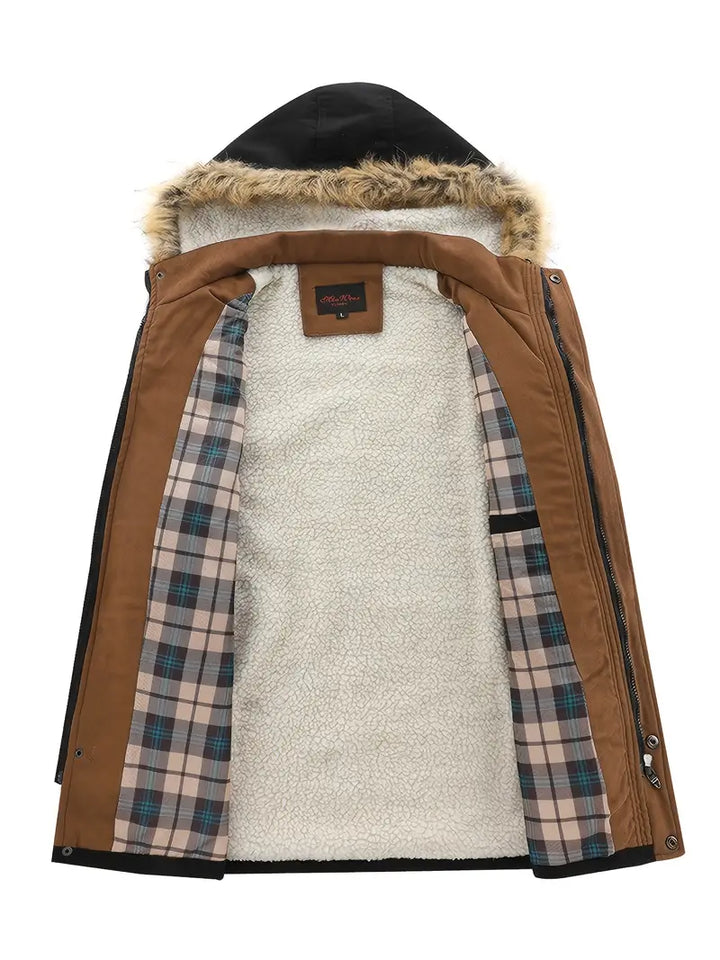 Levoire | Parka Avec Capuche En Fausse Fourrure Pour Hommes