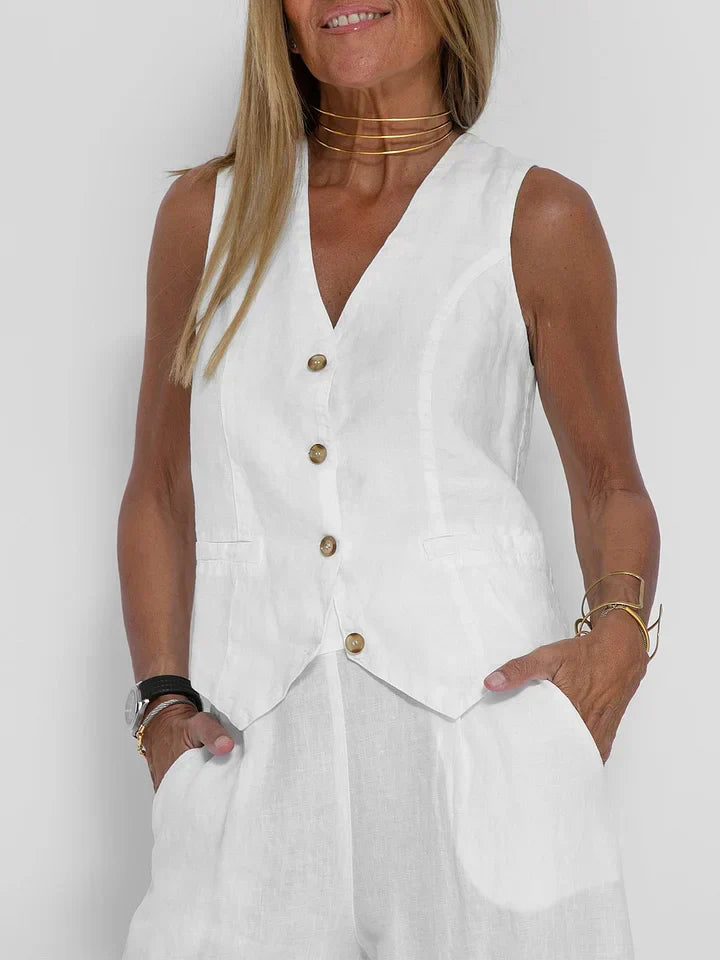 Levoire | Veste Et Pantalon En Lin Pour Femmes