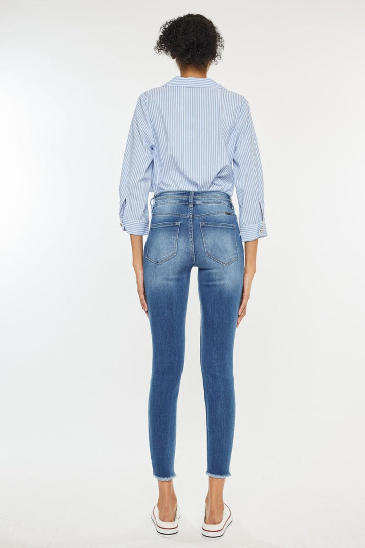 Levoire | Jean Skinny En Denim Raidoilla
