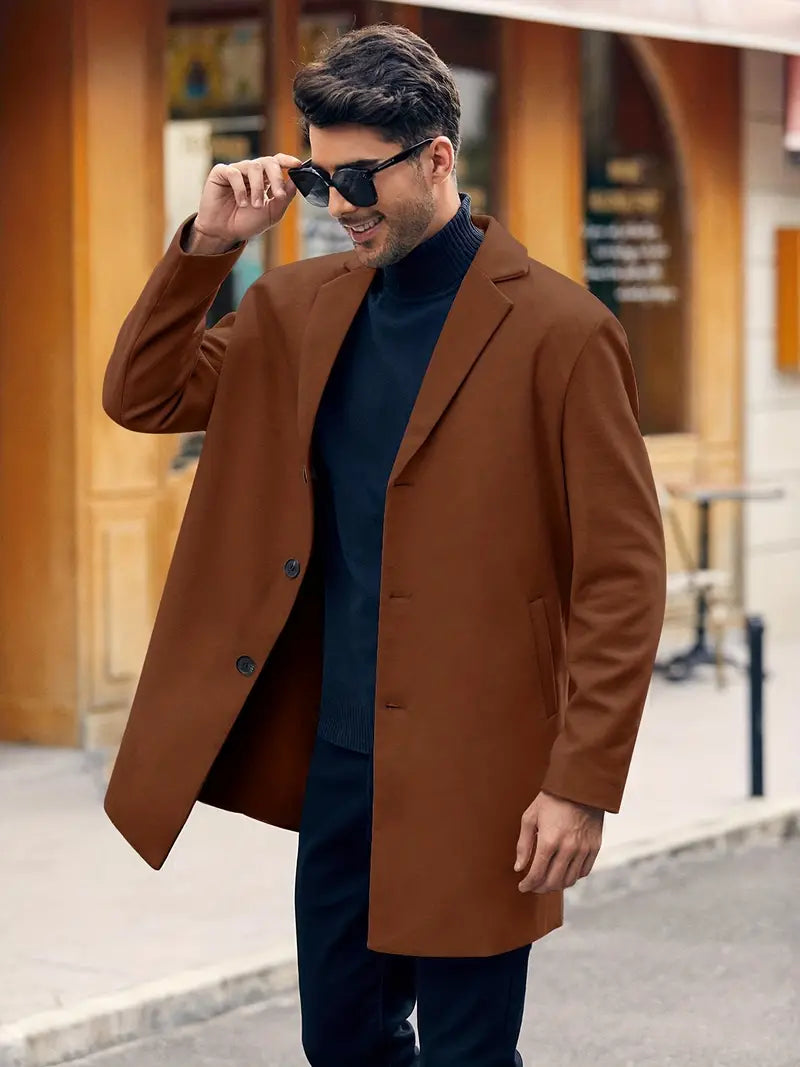 Levoire | Manteau Élégant Pour Des Apparitions Stylées Châtaigne