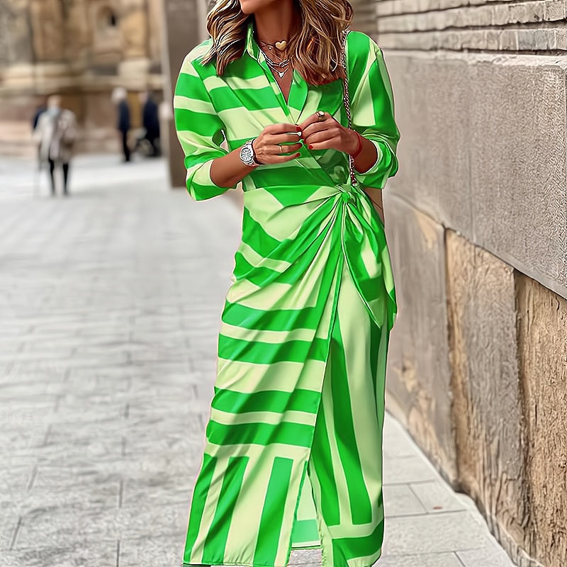 Levoire | Robe Mode Avec Impression Vert