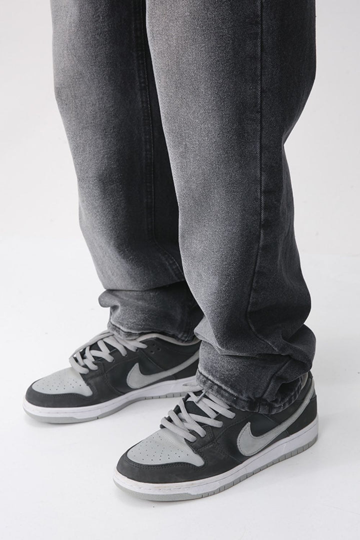 Levoire | Hommes Denim Lavé Coupe Droite Jeans