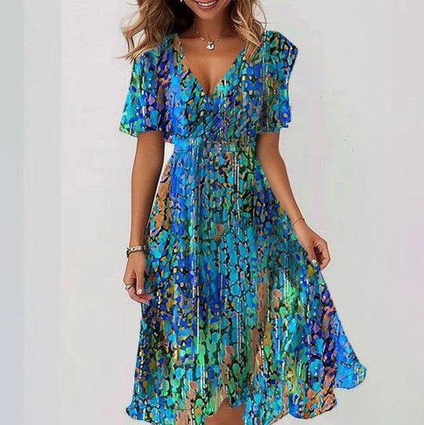 Levoire | Robe Midi Wrap Vivante Pour Femmes 2XL