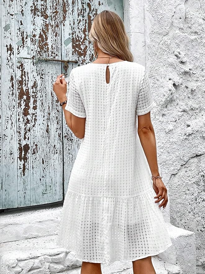Levoire | Belle Robe Midi Avec Volants