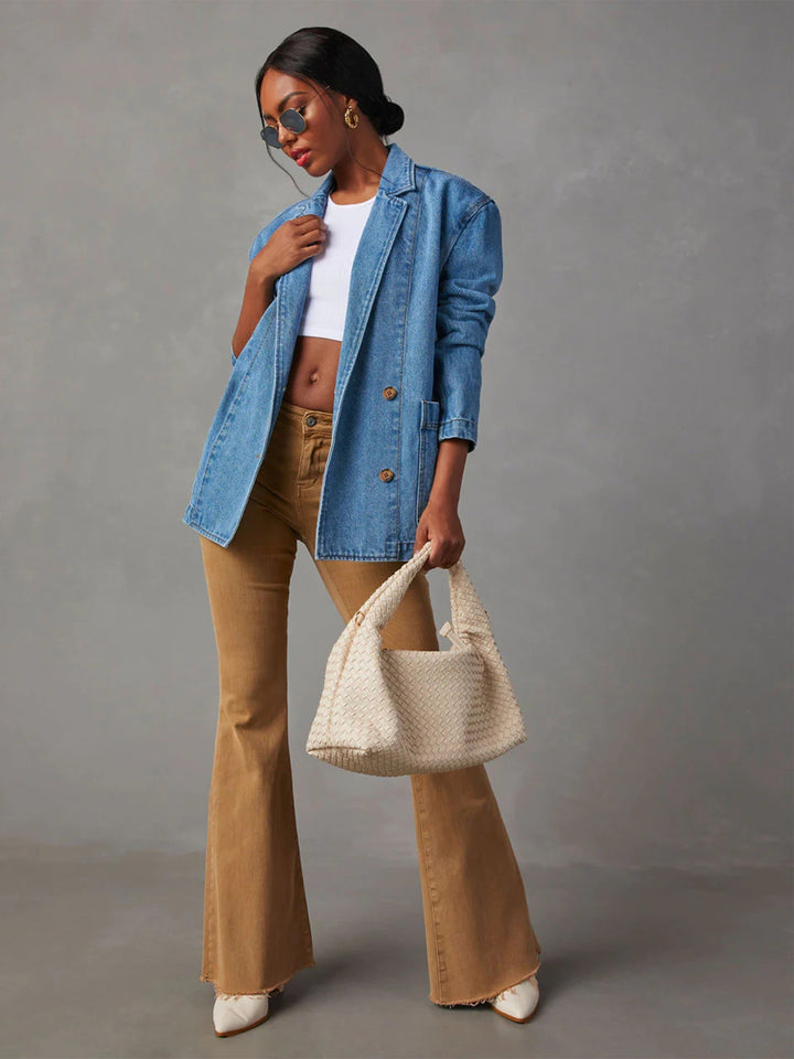 Levoire | Pestyt Bleu Veste En Jean À Manches Longues Bleu