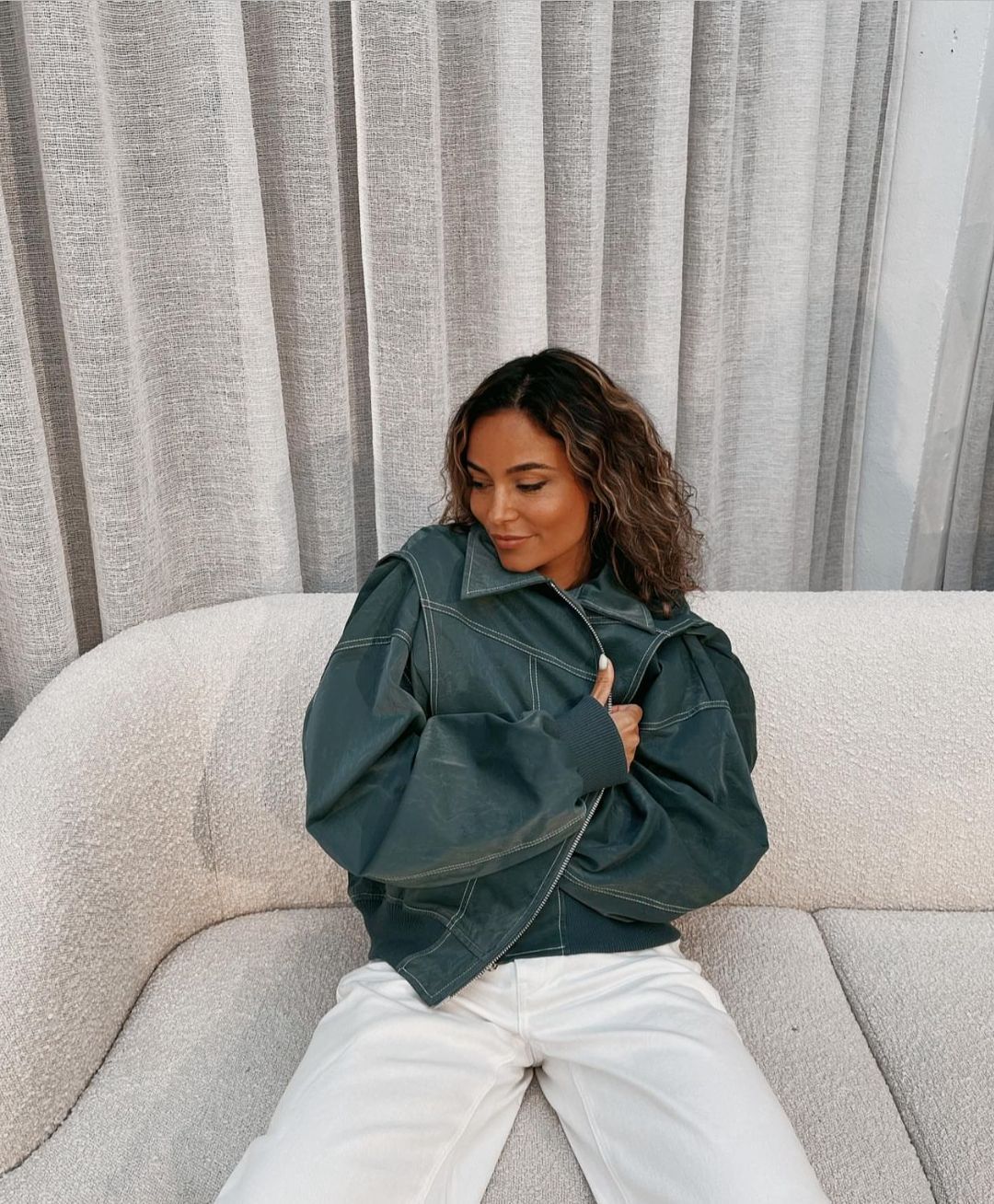 Levoire | Veste Bomber En Cuir Élégante Pour Femmes
