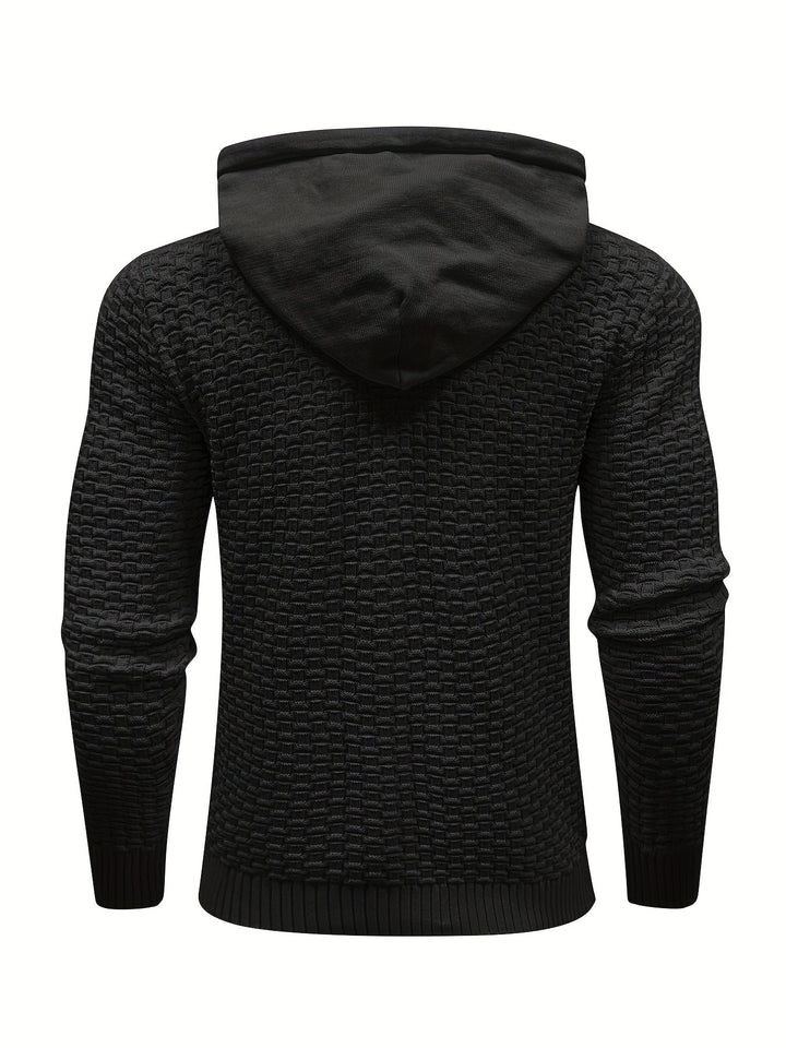 Levoire | Sweat À Capuche Tricoté Chaud Au Style Rétro