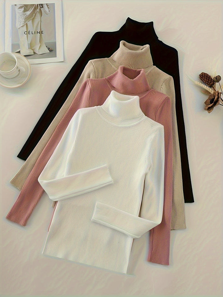 Levoire | Chemise À Col Montant Confortable Avec Manches Longues Paquet 5