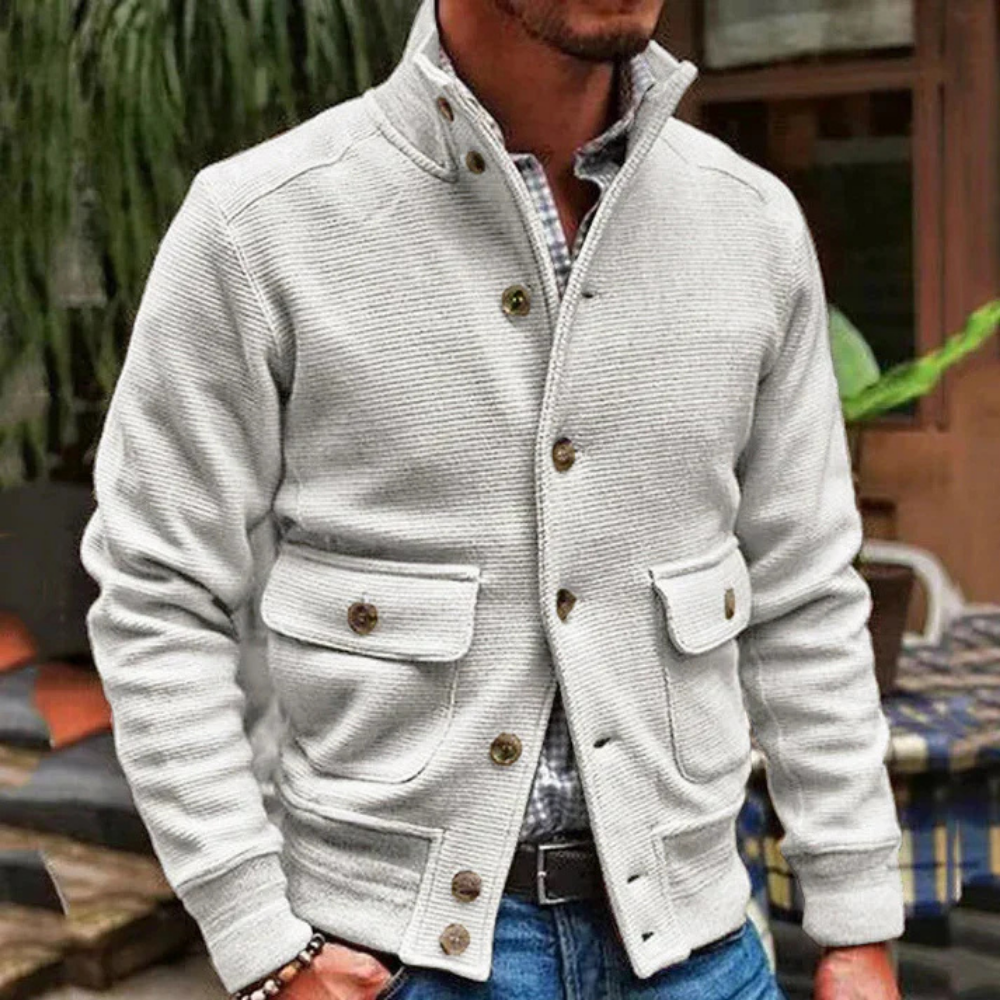 Levoire | Veste Pour Hommes Style Militaire Blanc