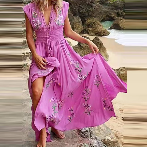 Levoire | Robe Boho Avec Broderies Pour Un Look D'Été De Rêve