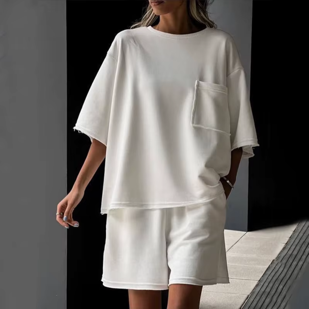 Levoire | Ensemble D'Été Minimaliste Pour Un Style Sans Effort Blanc