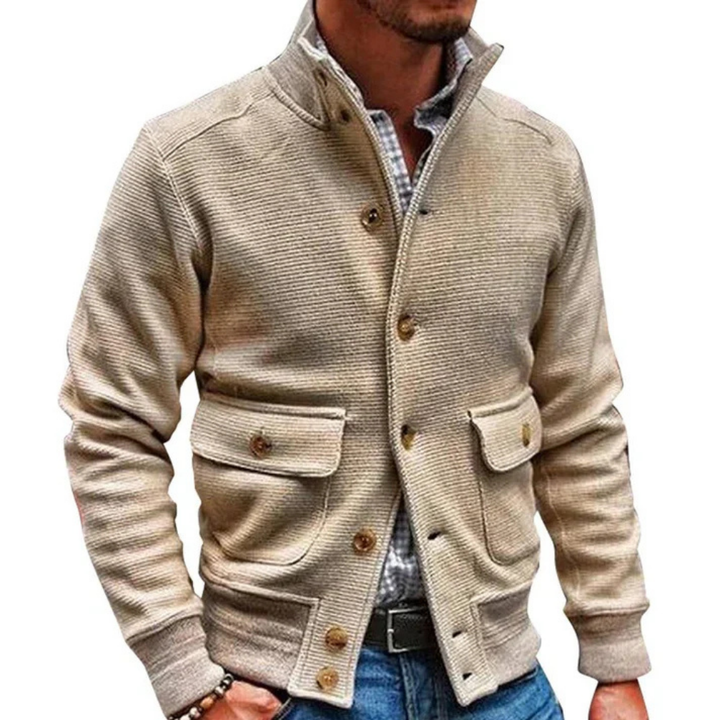 Levoire | Veste Pour Hommes Style Militaire Beige