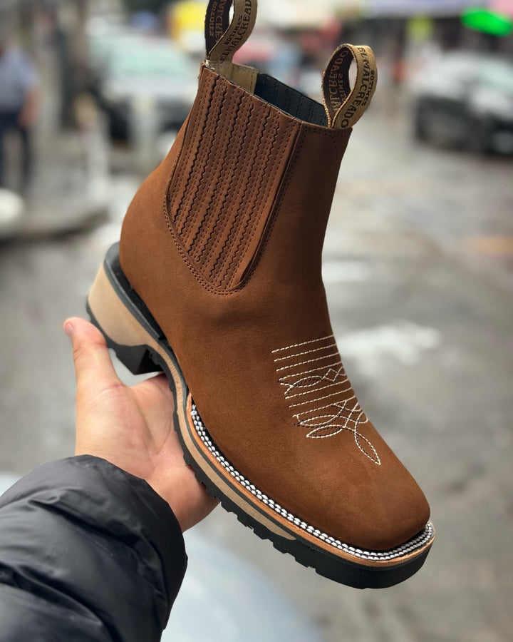 Levoire | Bottes de cowboy unisexes Khaki