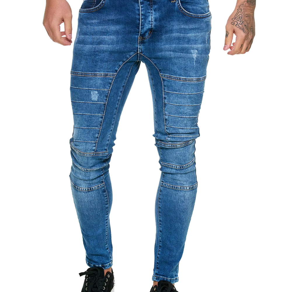 Levoire | Jean Slim Fit à retourner Bleu
