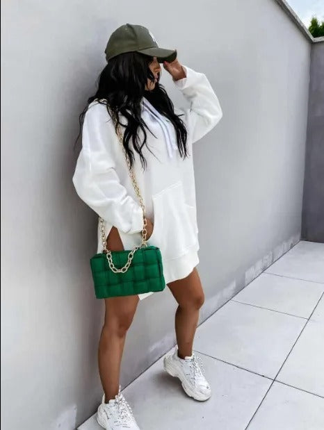 Levoire | Sweat À Capuche Oversize Pour Femme Blanc