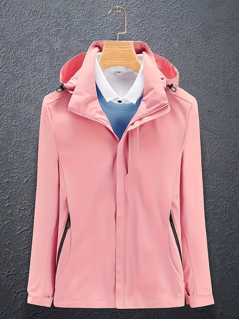 Levoire | Veste À Capuche Imperméable À Manches Longues Rosa