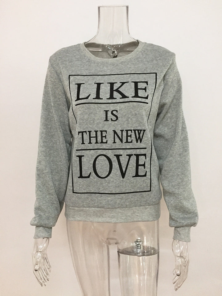 Sweat-shirt pour femmes avec lettrage créatif et coupe décontractée Levoire