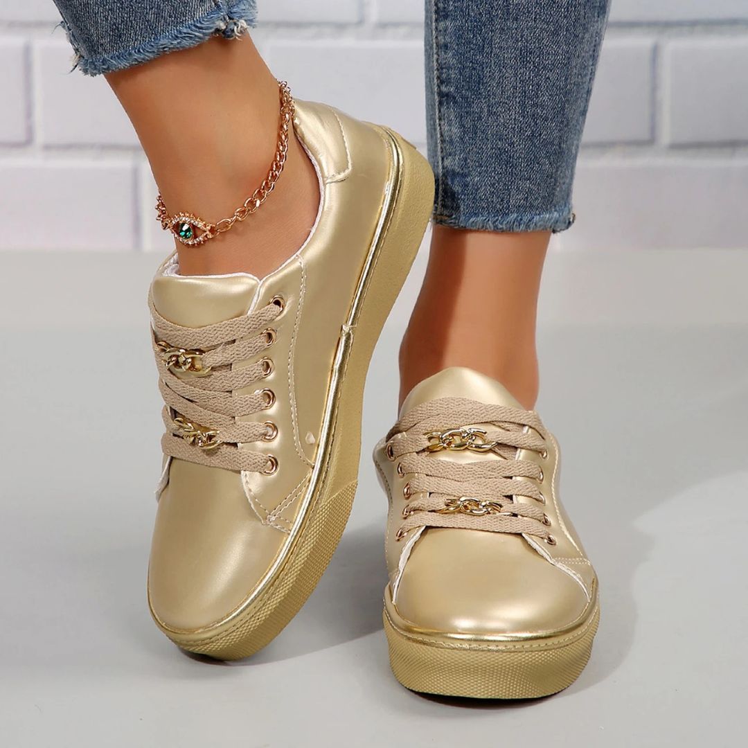 Levoire | Chaussures Pour Femmes Tendance Et Confortables Avec Semelle Ergonomique Or