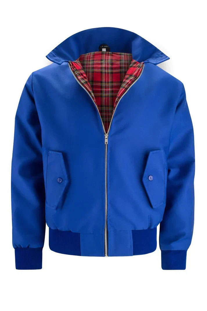 Levoire | Veste Élégante Avec Doublure Carreau Bleu
