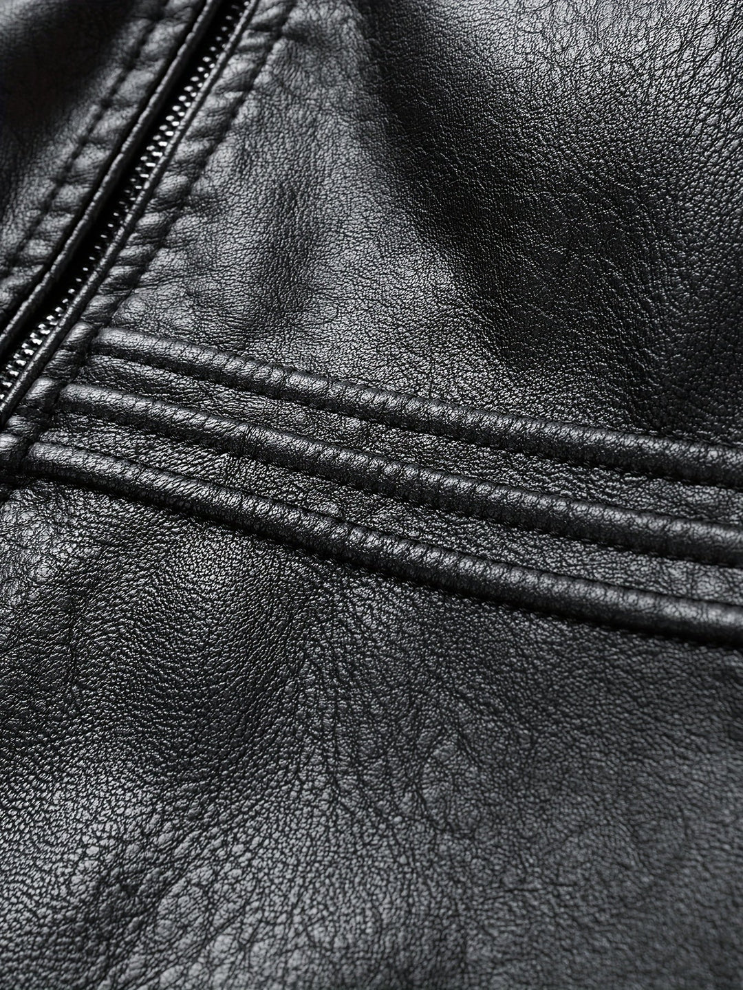 Levoire | Rento Cuir Synthétique Veste Pour Hommes Avec Poches Zippées