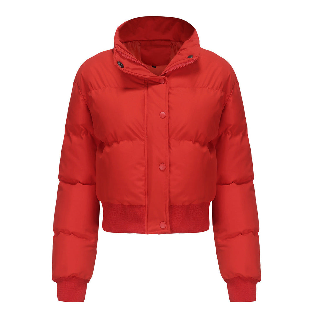 Levoire | Veste Chaude Manches Longues Col Montant Rouge
