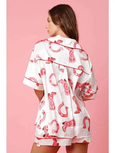 Levoire | Ensemble de nuit satin à deux pièces pour femmes
