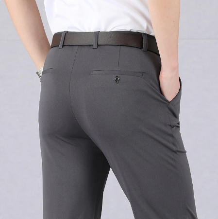 Levoire | Pantalons stretch élégants Gris