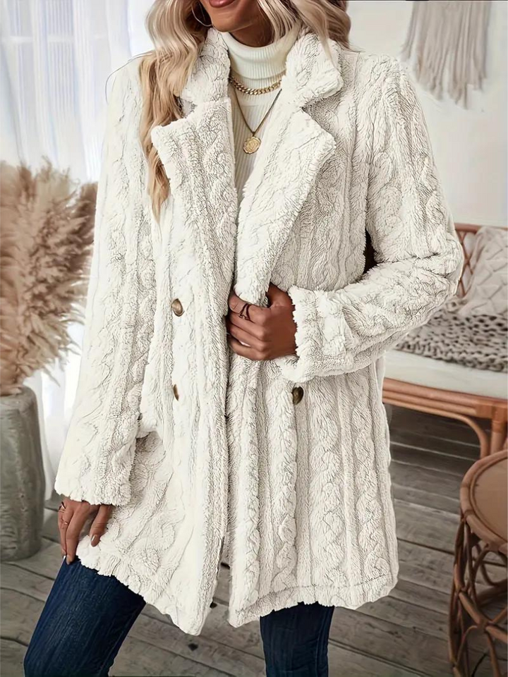 Levoire | Manteau En Tricot Confortable Blanc