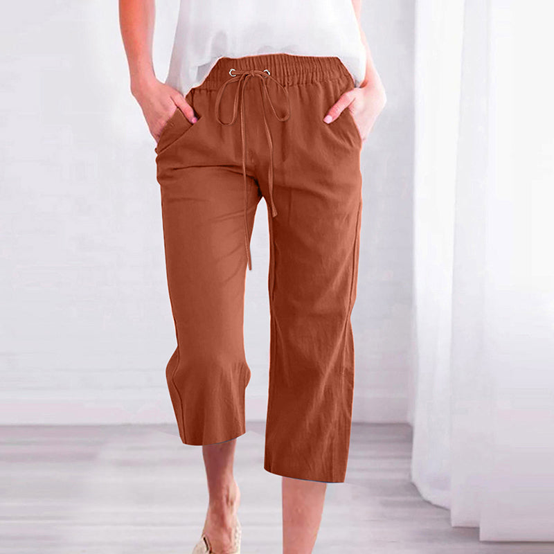 Levoire | Pantalon Décontracté Uni Marron