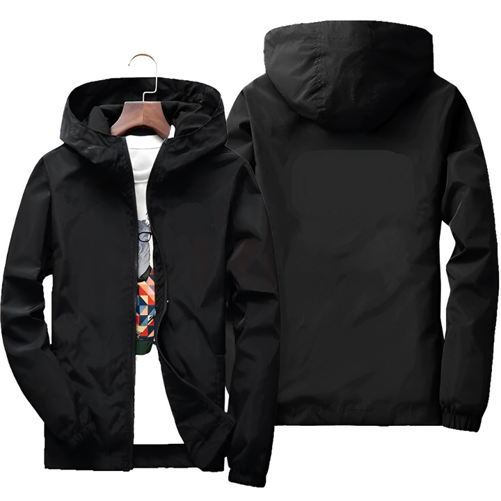 Levoire | Vêtement De Pluie Pour Hommes Avec Capuche Noir