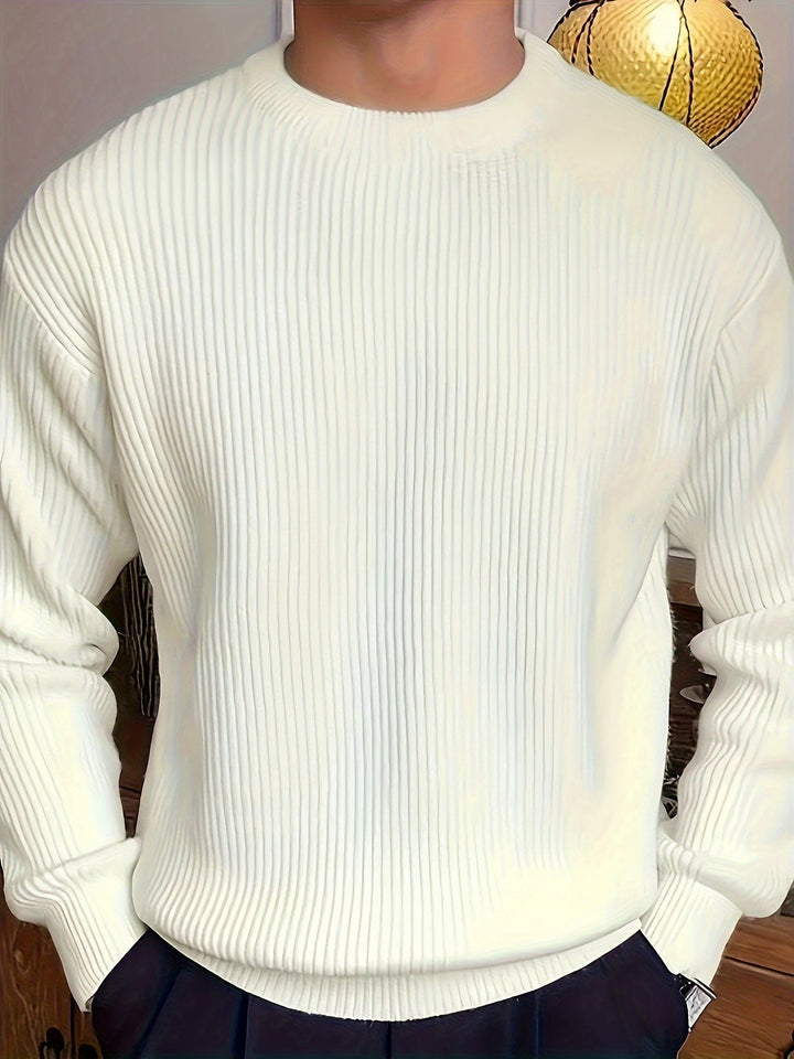 Levoire | Pull-Over En Laine Pour Hommes À Col Rond