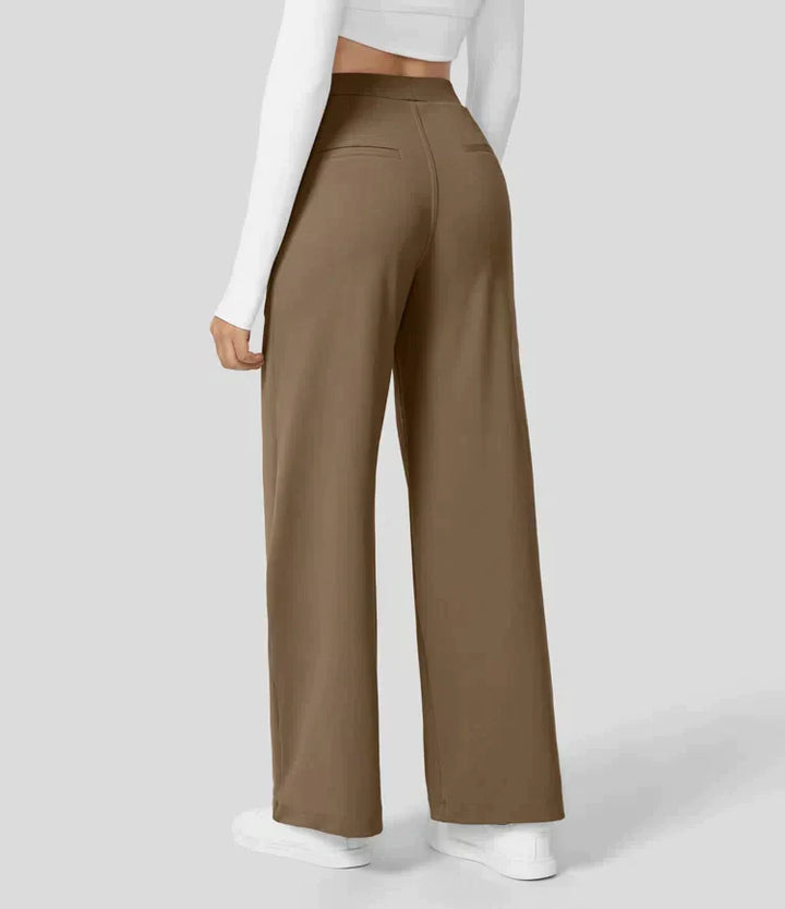 Levoire | Pantalon Palazzo Évasé Taille Haute Pour Femmes