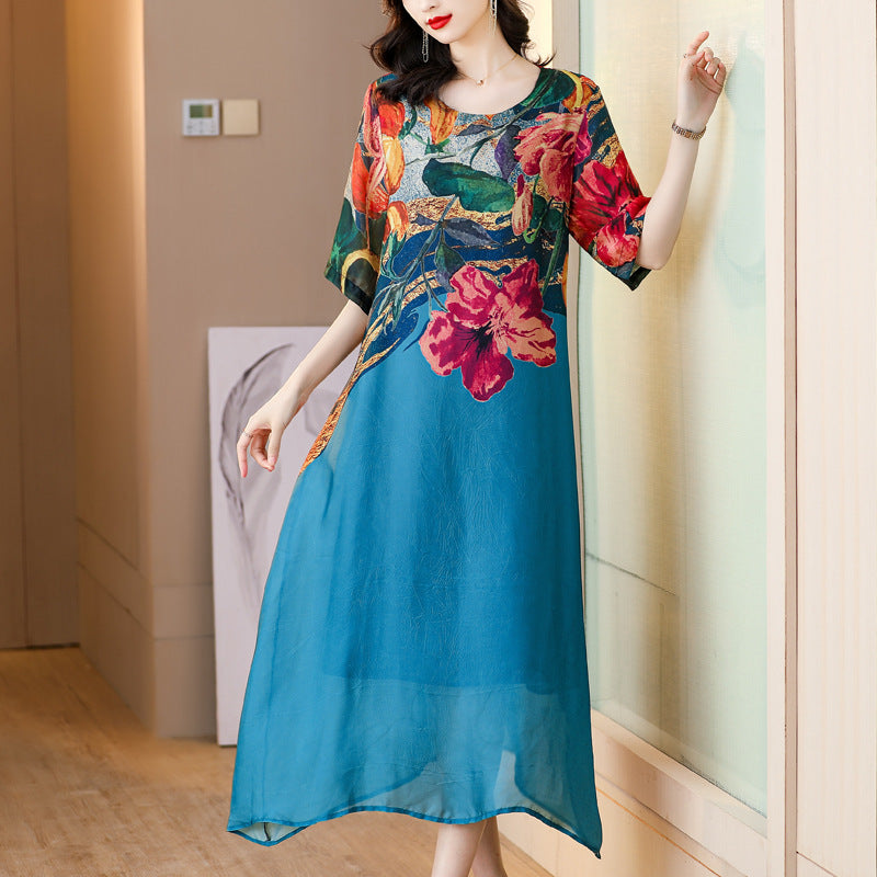 Levoire | Intemporelle et élégante robe d'hiver Bleu
